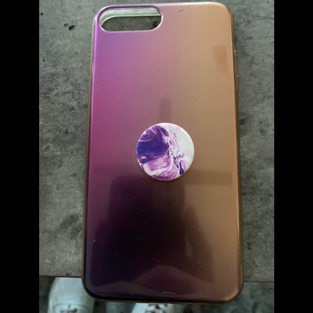 New iPhone 8 Plus Phone case with pop socket